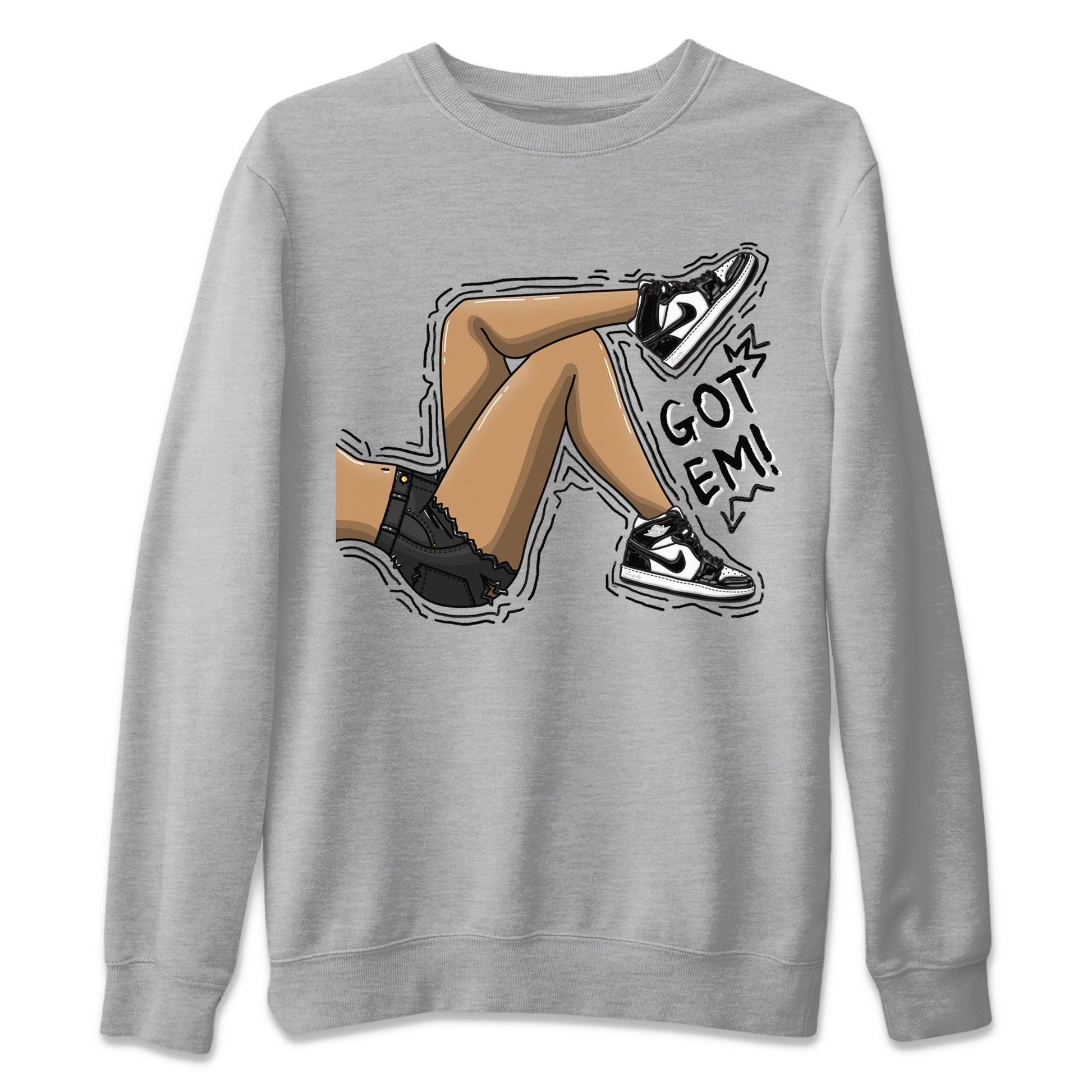 Air Jordan 1 Black White Sneaker Match Tees Got Em Legs Sneaker Tees Air Jordan 1 Black White Sneaker Release Tees Unisex Shirts