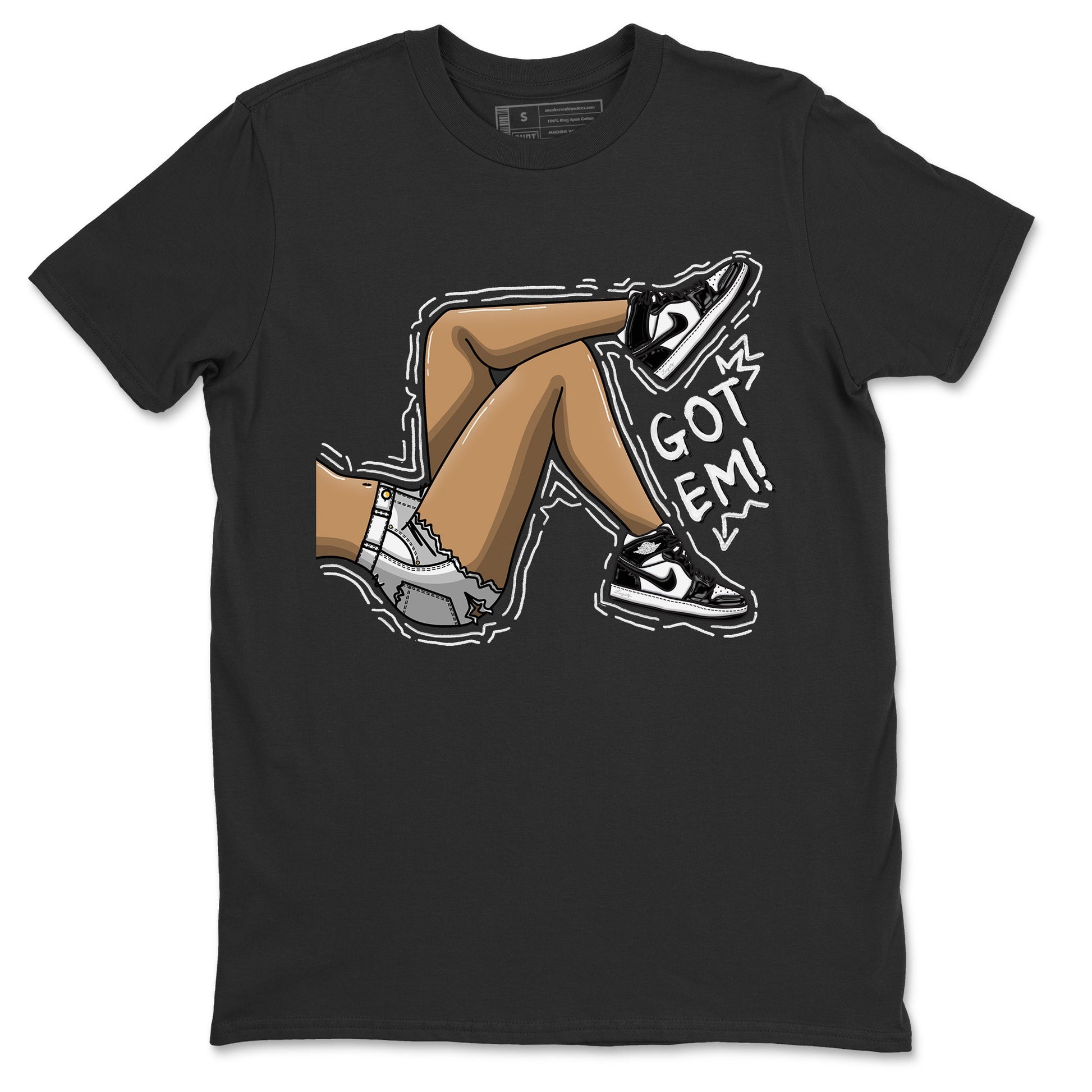 Air Jordan 1 Black White Sneaker Match Tees Got Em Legs Sneaker Tees Air Jordan 1 Black White Sneaker Release Tees Unisex Shirts