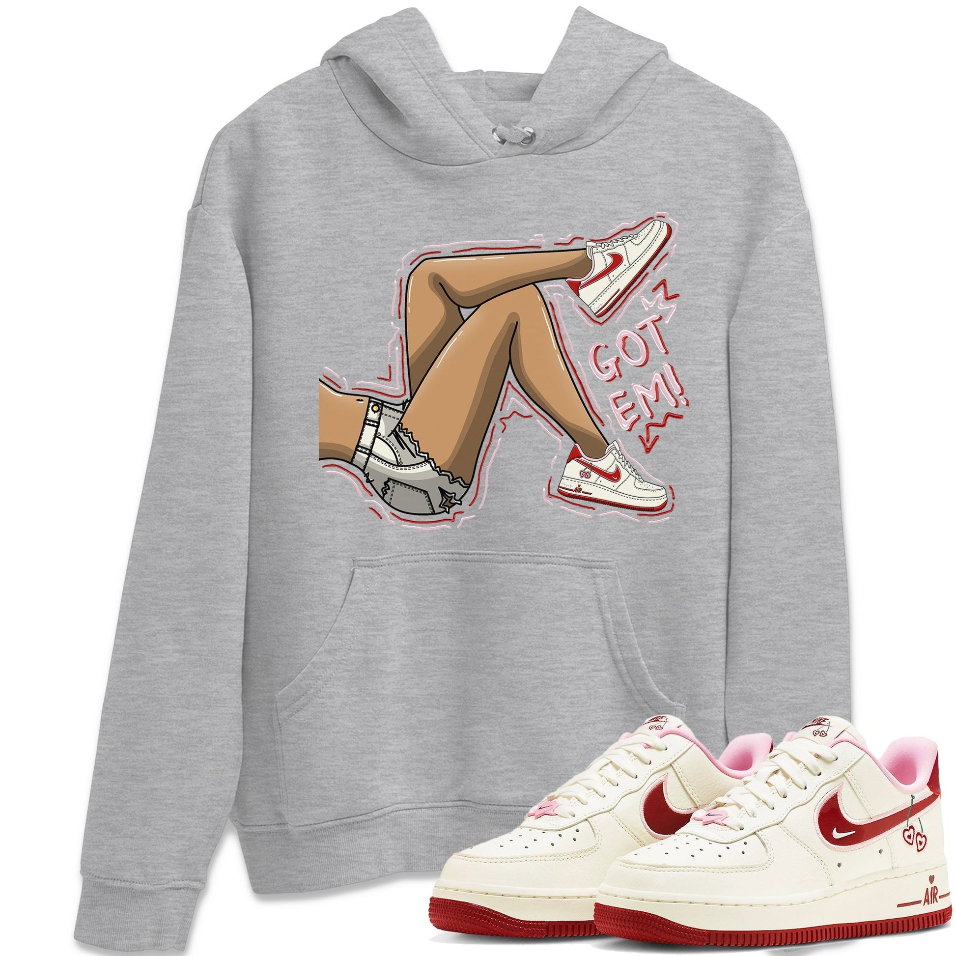 Air Force 1 Valentines Day Sneaker Match Tees Got Em Legs Sneaker Tees Air Force 1 Valentines Day Sneaker Release Tees Unisex Shirts