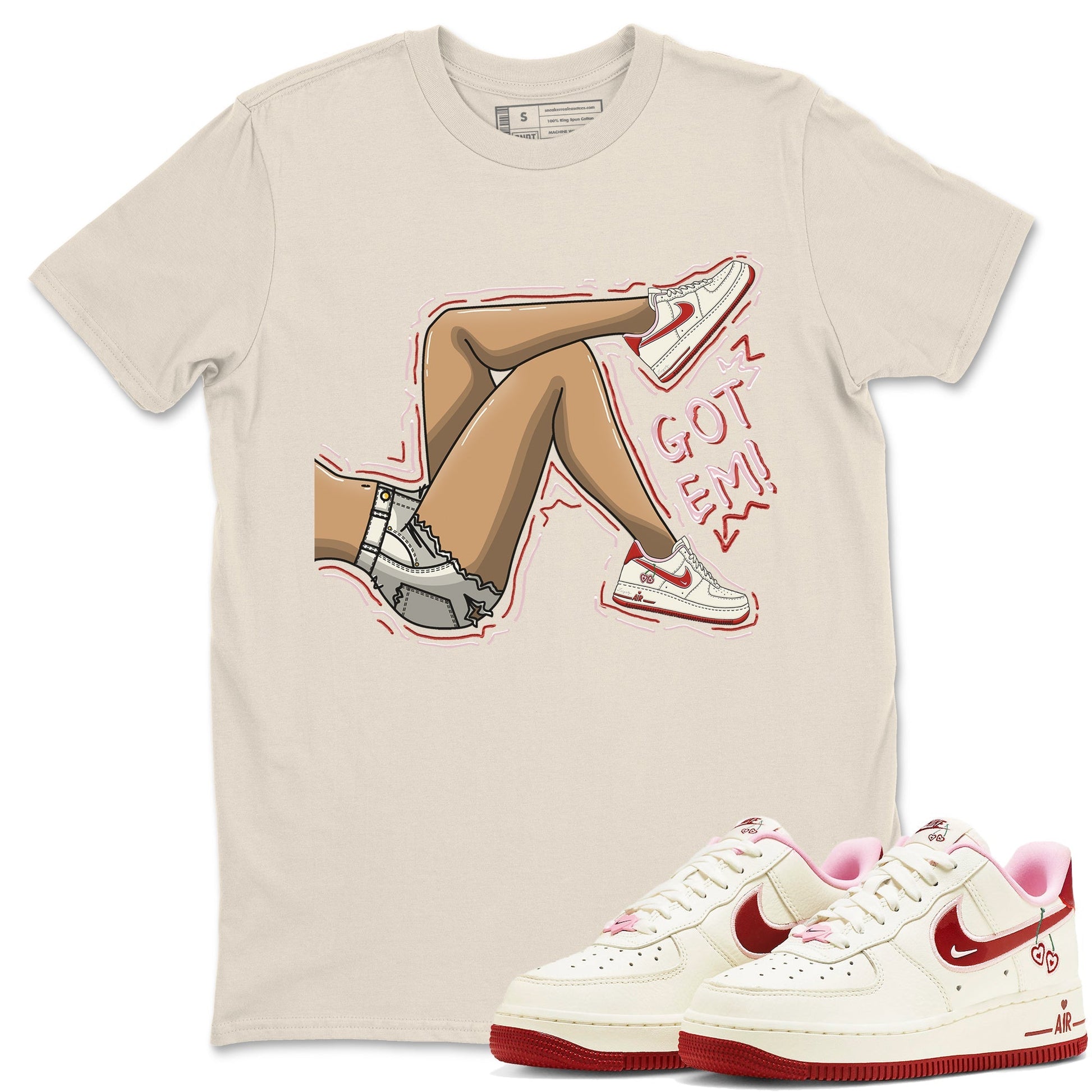 Air Force 1 Valentines Day Sneaker Match Tees Got Em Legs Sneaker Tees Air Force 1 Valentines Day Sneaker Release Tees Unisex Shirts