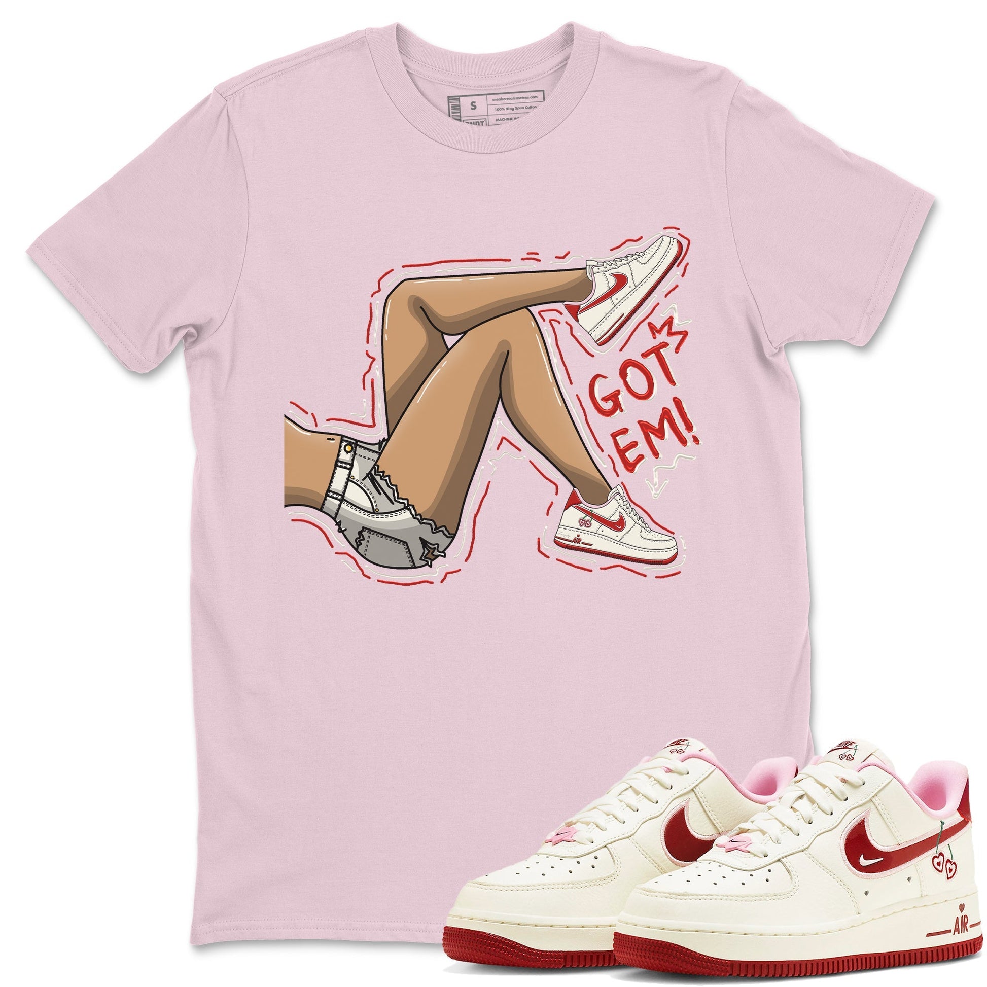 Air Force 1 Valentines Day Sneaker Match Tees Got Em Legs Sneaker Tees Air Force 1 Valentines Day Sneaker Release Tees Unisex Shirts