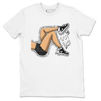 1s Black White shirt to match jordans Got Em Legs sneaker tees Air Jordan 1 Black White SNRT Sneaker Release Tees unisex cotton White 2 crew neck shirt