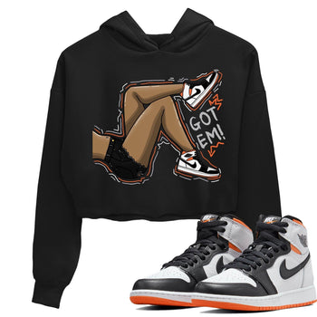 Jordan 1 Electro Orange Sneaker Match Tees Got Em Legs Sneaker Tees Jordan 1 Electro Orange Sneaker Release Tees Women's Shirts
