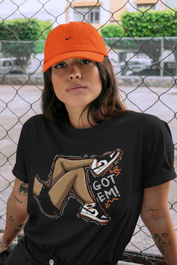 Jordan 1 Electro Orange Sneaker Match Tees Got Em Legs Sneaker Tees Jordan 1 Electro Orange Sneaker Release Tees Unisex Shirts