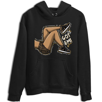 Air Jordan 1 Palomino shirt to match jordans Got Em Legs sneaker tees Crew Neck Jordan 1 Retro High OG Palomino SNRT Sneaker Release Tees Unisex Casual Shirts Black 2 T-Shirt