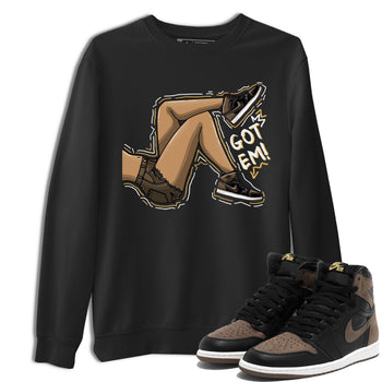 Air Jordan 1 Palomino shirt to match jordans Got Em Legs sneaker tees Crew Neck Jordan 1 Retro High OG Palomino SNRT Sneaker Release Tees Unisex Casual Shirts Black 1 T-Shirt