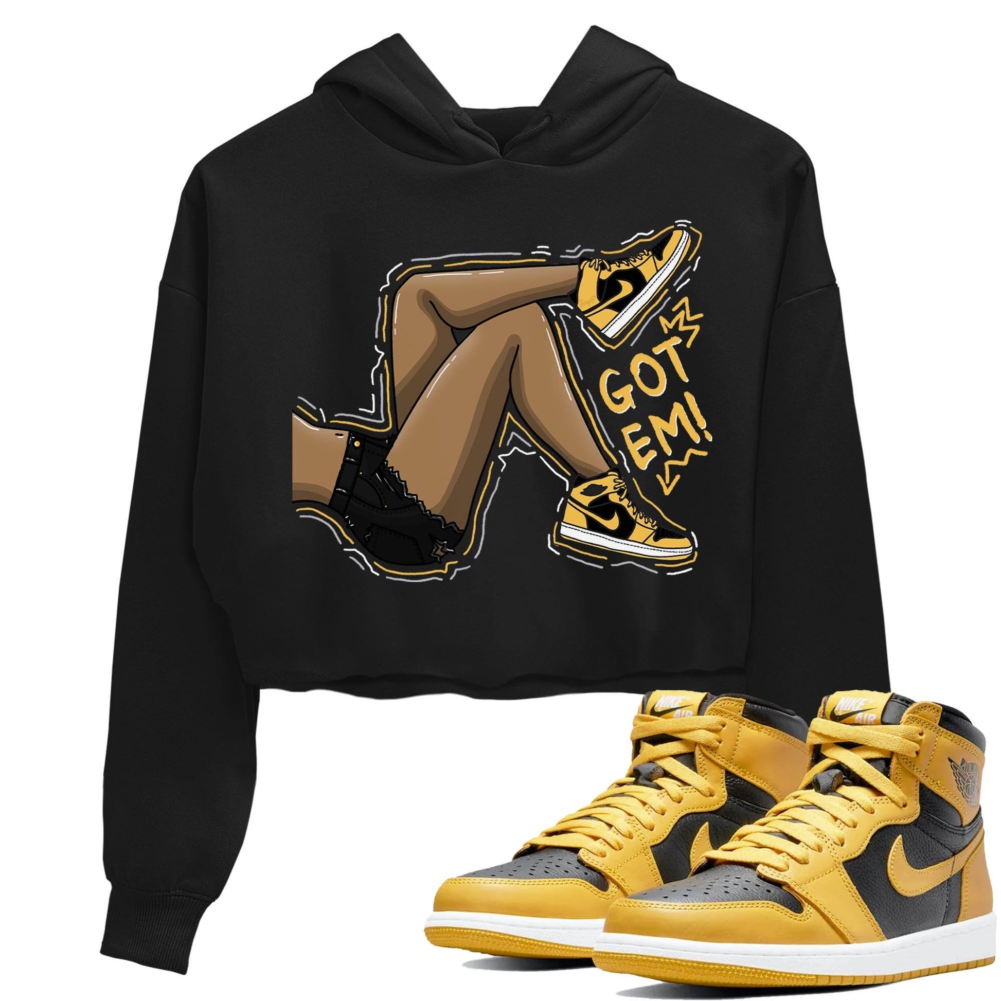 Jordan 1 Pollen Sneaker Match Tees Got Em Legs Sneaker Tees Jordan 1 Pollen Sneaker Release Tees Women's Shirts