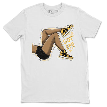 Jordan 1 Pollen Sneaker Match Tees Got Em Legs Sneaker Tees Jordan 1 Pollen Sneaker Release Tees Unisex Shirts