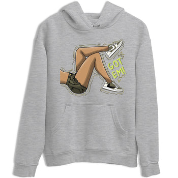 Jordan 1 Low X Travis Scott Golf Olive shirt to match jordans Got Em Legs sneaker release tees Air Jordan 1 Travis Scott Golf Olive SNRT Sneaker Tees Unisex Streetwear Clothing Heather Grey 2 T-Shirt
