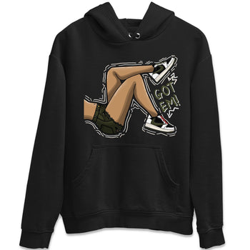 Air Jordan 1 Travis Scott Olive Sneaker Match Tees Got Em Legs Sneaker Tees AJ1 Travis Scott Olive Sneaker Release Tees Unisex Shirts Black 2