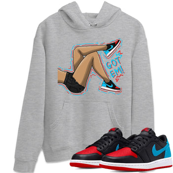 Air Jordan 1 Low UNC to Chicago shirt to match jordans Got Em Legs sneaker tees Air Jordan 1 UNC to Chicago SNRT Sneaker Release Tees Unisex Heather Grey 1 T-Shirt