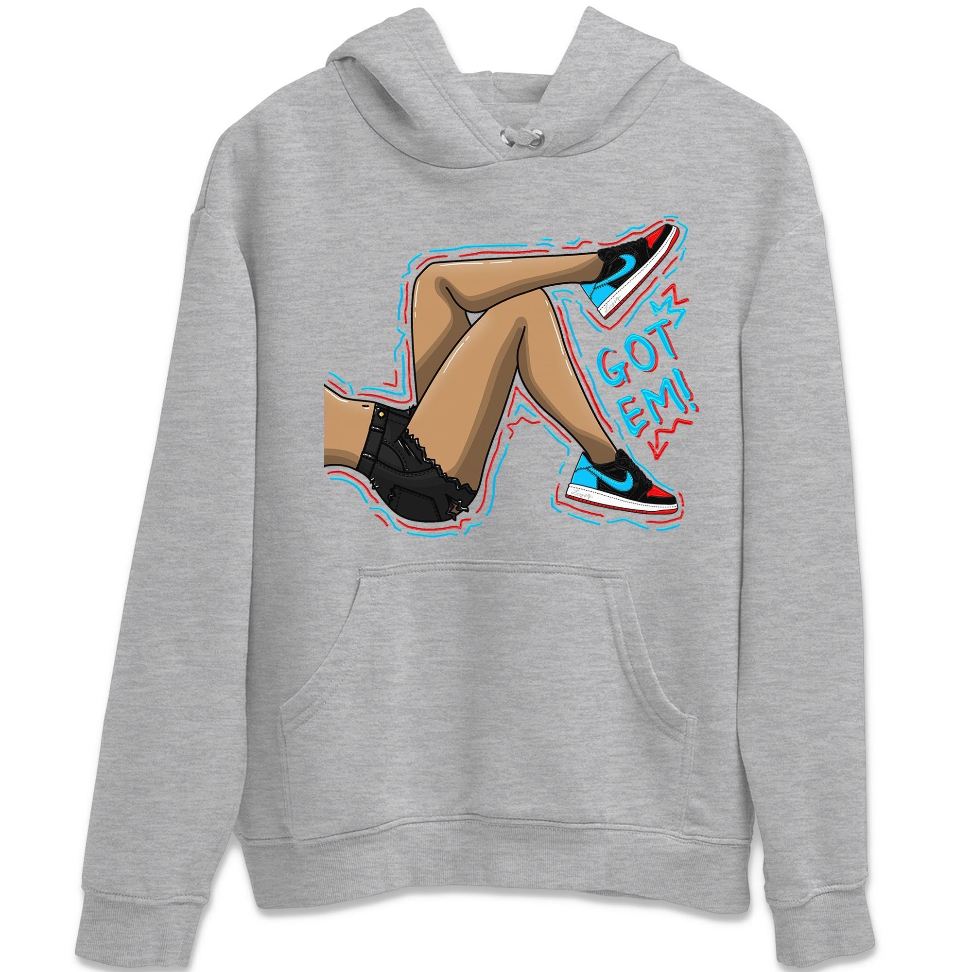 Air Jordan 1 Low UNC to Chicago shirt to match jordans Got Em Legs sneaker tees Air Jordan 1 UNC to Chicago SNRT Sneaker Release Tees Unisex Heather Grey 2 T-Shirt