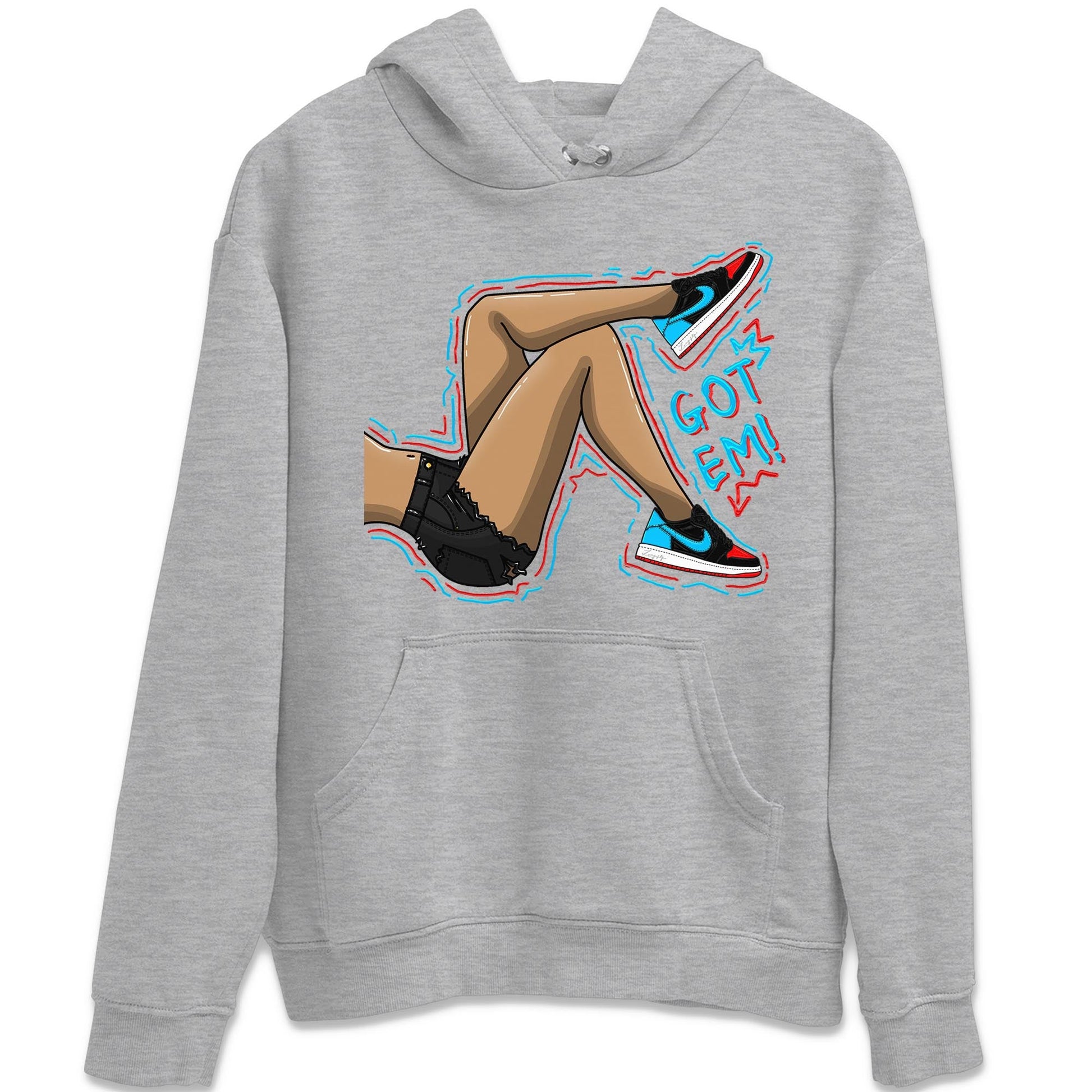 Air Jordan 1 Low UNC to Chicago shirt to match jordans Got Em Legs sneaker tees Air Jordan 1 UNC to Chicago SNRT Sneaker Release Tees Unisex Heather Grey 2 T-Shirt