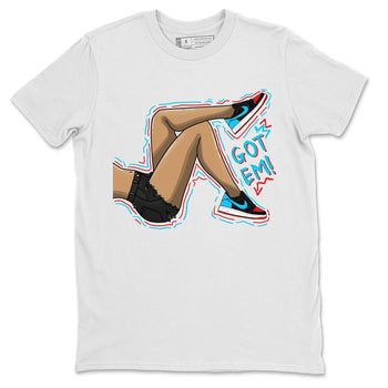 Air Jordan 1 Low UNC to Chicago shirt to match jordans Got Em Legs sneaker tees Air Jordan 1 UNC to Chicago SNRT Sneaker Release Tees Unisex White 2 T-Shirt