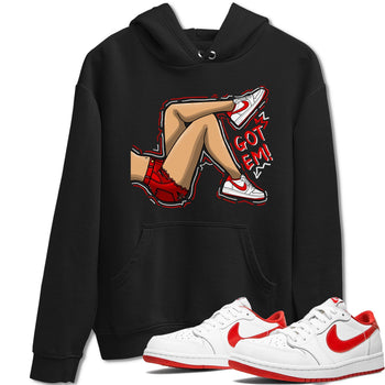 1s Low University Red shirt to match jordans Got Em Legs sneaker tees Air Jordan 1 University Red SNRT Sneaker Tees Sneaker Matching Clothing Brand Unisex Sneaker Tee Black 1 T-Shirt