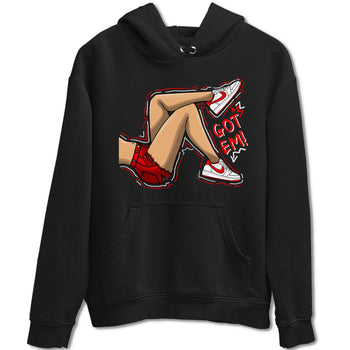 1s Low University Red shirt to match jordans Got Em Legs sneaker tees Air Jordan 1 University Red SNRT Sneaker Tees Sneaker Matching Clothing Brand Unisex Sneaker Tee Black 2 T-Shirt