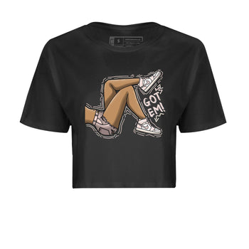 Air Jordan 1 Washed Pink Sneaker Match Tees Got Em Legs Sneaker Tees AJ1 Washed Pink Sneaker Release Tees Women's Shirts Black 2