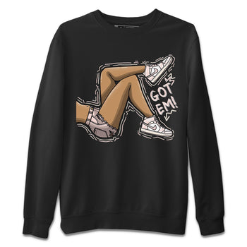 Air Jordan 1 Washed Pink Sneaker Match Tees Got Em Legs Sneaker Tees AJ1 Washed Pink Sneaker Release Tees Unisex Shirts Black 2