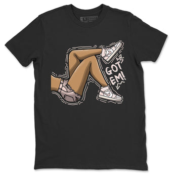 Air Jordan 1 Washed Pink Sneaker Match Tees Got Em Legs Sneaker Tees AJ1 Washed Pink Sneaker Release Tees Unisex Shirts Black 2
