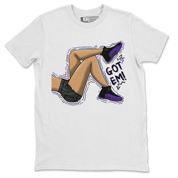 12s Field Purple shirt to match jordans Got Em Legs sneaker tees Air Jordan 12 Field Purple SNRT Sneaker Release Tees Crew Neck Casual Unisex White 2 T-Shirt