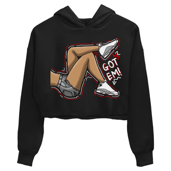 AJ13 Wolf Grey Sneaker Match Tees Got Em Legs Sneaker Tees Air Jordan 13 Wolf Grey SNRT Sneaker Release Tees Women's Shirts Black 2