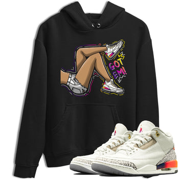 Air Jordan 3 J Balvin shirt to match jordans Got Em Legs sneaker tees Crew Neck Air Jordan 3 X J Balvin SNRT Sneaker Release Tees Unisex Casual Shirts Black 1 T-Shirt