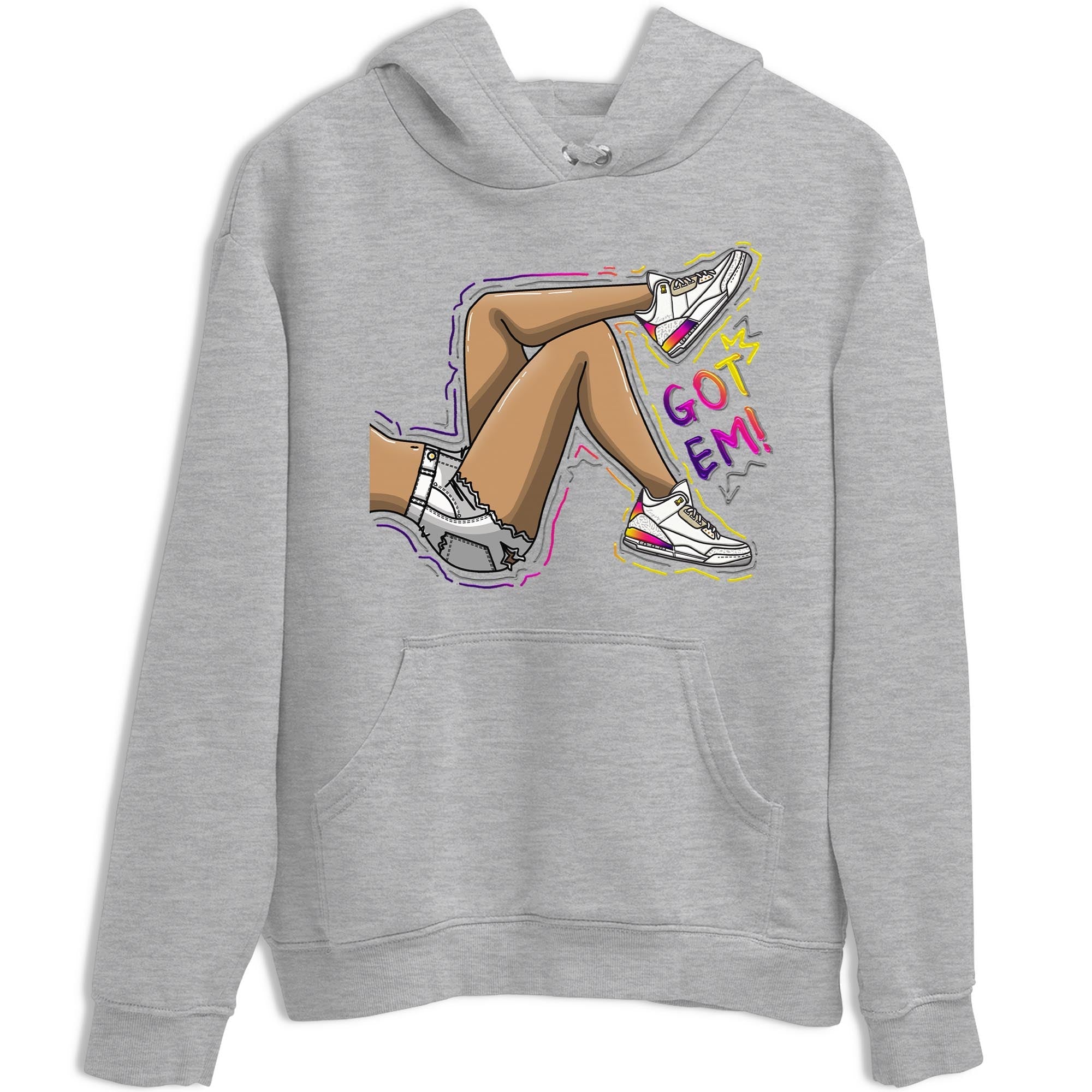 Air Jordan 3 J Balvin shirt to match jordans Got Em Legs sneaker tees Crew Neck Air Jordan 3 X J Balvin SNRT Sneaker Release Tees Unisex Casual Shirts Heather Grey 2 T-Shirt