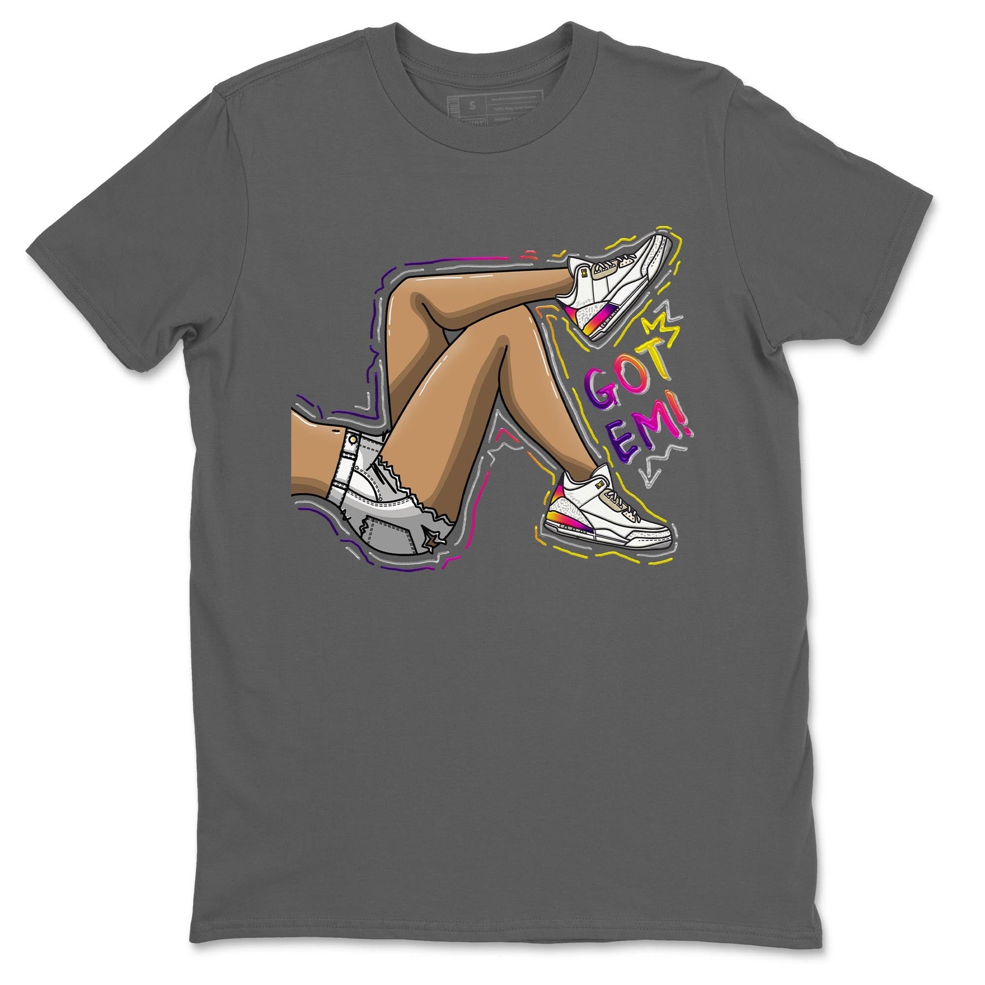 Air Jordan 3 J Balvin shirt to match jordans Got Em Legs sneaker tees Crew Neck Air Jordan 3 X J Balvin SNRT Sneaker Release Tees Unisex Casual Shirts Cool Grey 2 T-Shirt