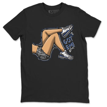 Air Jordan 3 Retro Midnight Navy shirt to match jordans Got Em Legs sneaker shirt 3s Midnight Navy SNRT sneaker tees unisex crew neck cotton Black 2 crew neck shirt