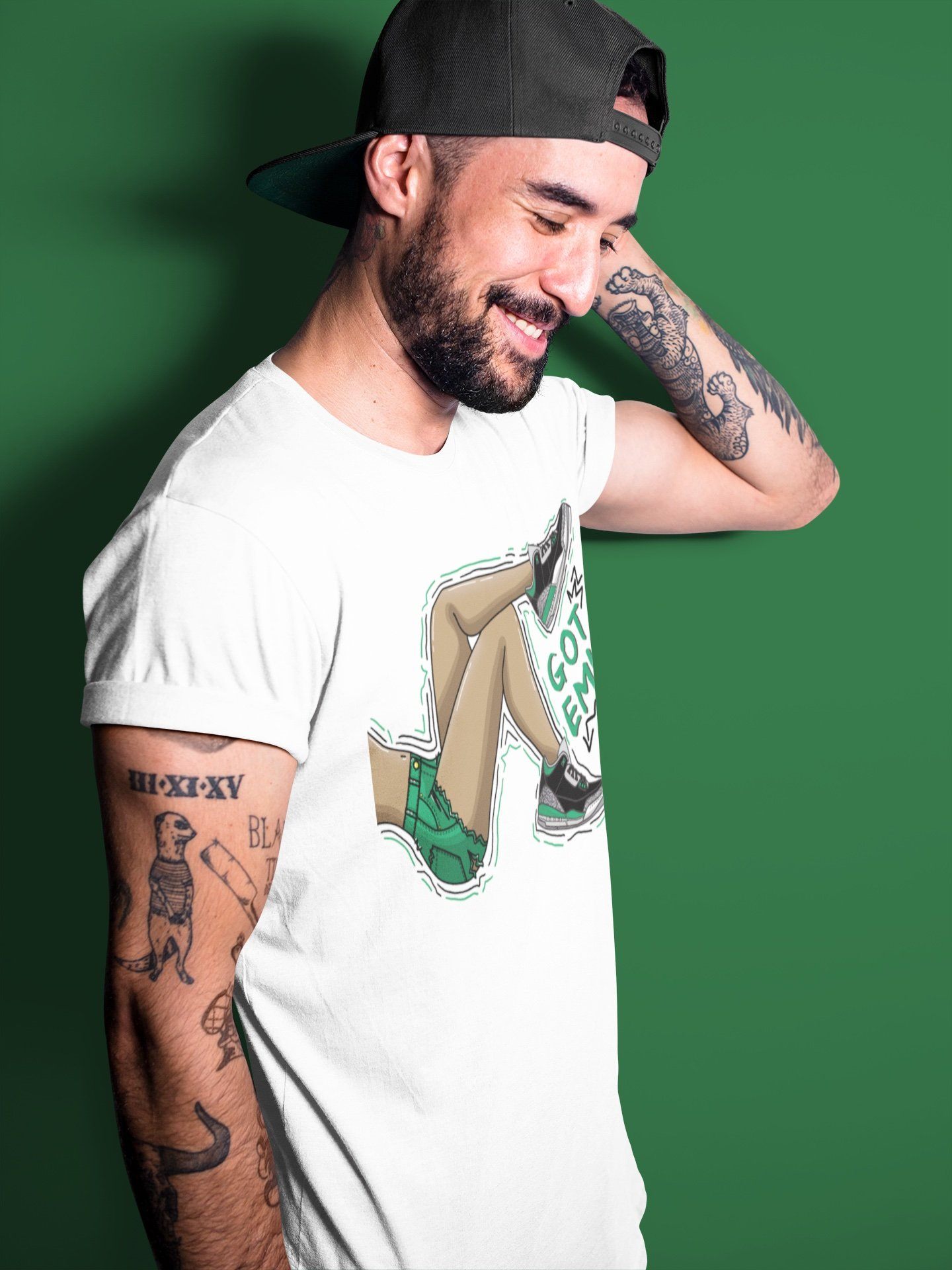 Jordan 3 Pine Green Sneaker Match Tees Got Em Legs Sneaker Tees Jordan 3 Pine Green Sneaker Release Tees Unisex Shirts