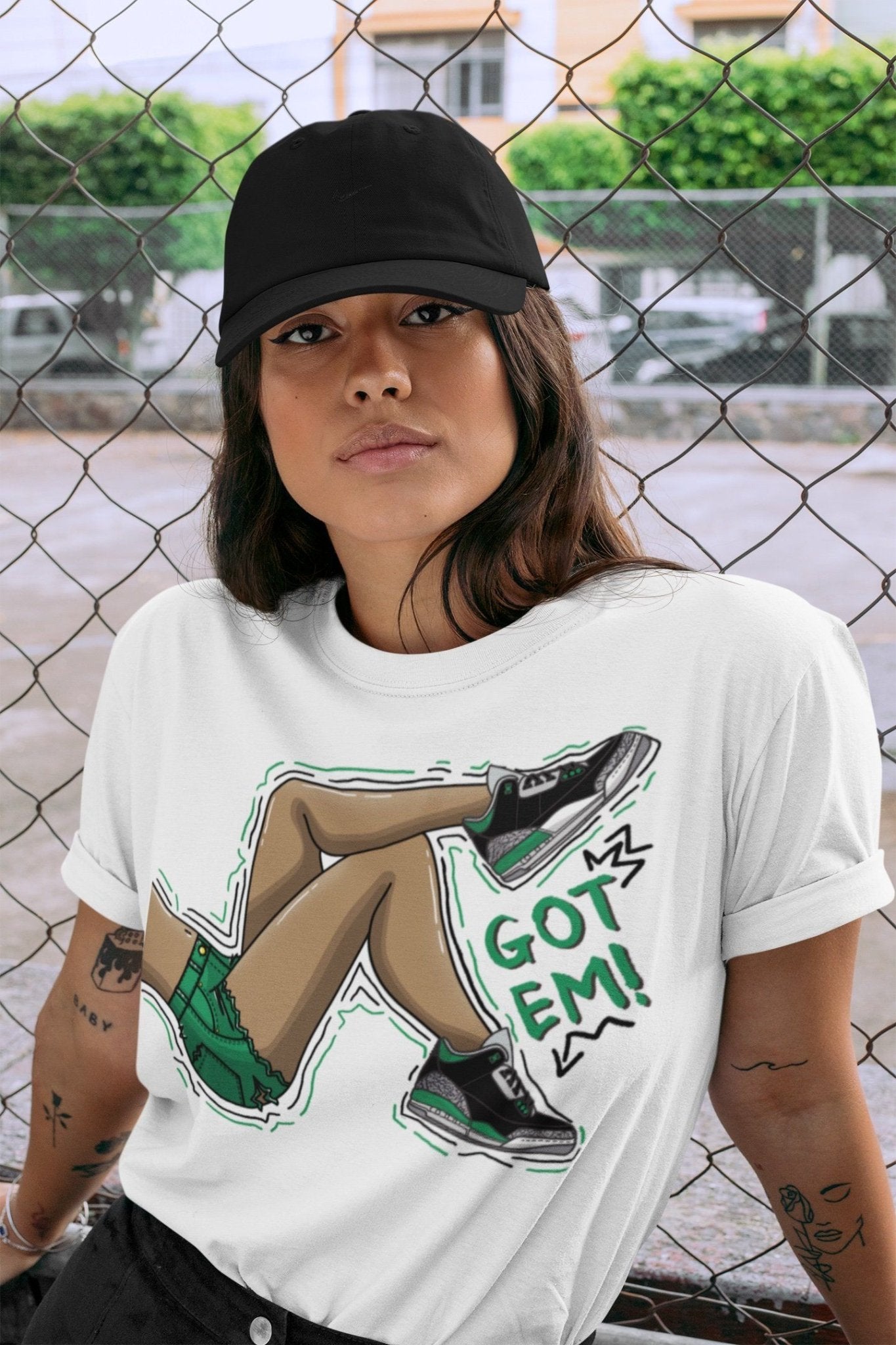 Jordan 3 Pine Green Sneaker Match Tees Got Em Legs Sneaker Tees Jordan 3 Pine Green Sneaker Release Tees Unisex Shirts