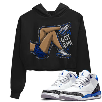 Jordan 3 Racer Blue Sneaker Match Tees Got Em Legs Sneaker Tees Jordan 3 Racer Blue Sneaker Release Tees Women's Shirts