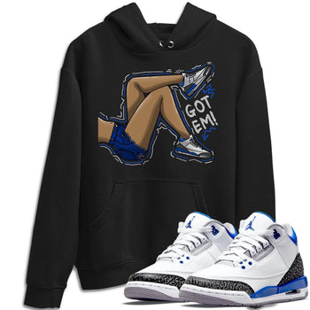 Jordan 3 Racer Blue Sneaker Match Tees Got Em Legs Sneaker Tees Jordan 3 Racer Blue Sneaker Release Tees Unisex Shirts