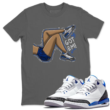 Jordan 3 Racer Blue Sneaker Match Tees Got Em Legs Sneaker Tees Jordan 3 Racer Blue Sneaker Release Tees Unisex Shirts