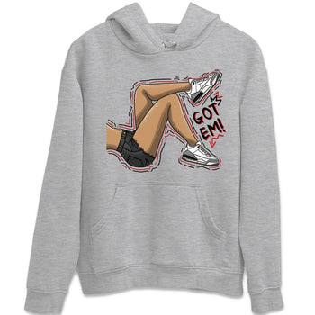 Air Jordan 3 White Cement Sneaker Match Tees Got Em Legs Sneaker Tees AJ 3s White Cement Sneaker Release Tees Unisex Shirts Heather Grey 2