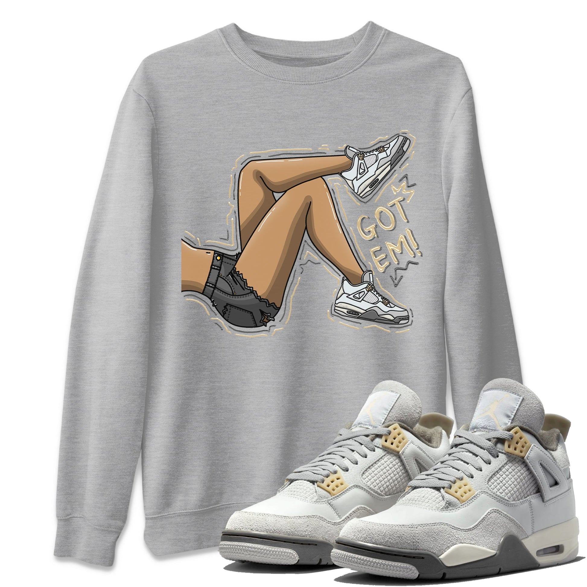 Jordan 4 Craft Sneaker Match Tees Got Em Legs Sneaker Tees Jordan 4 Craft Sneaker Release Tees Unisex Shirts