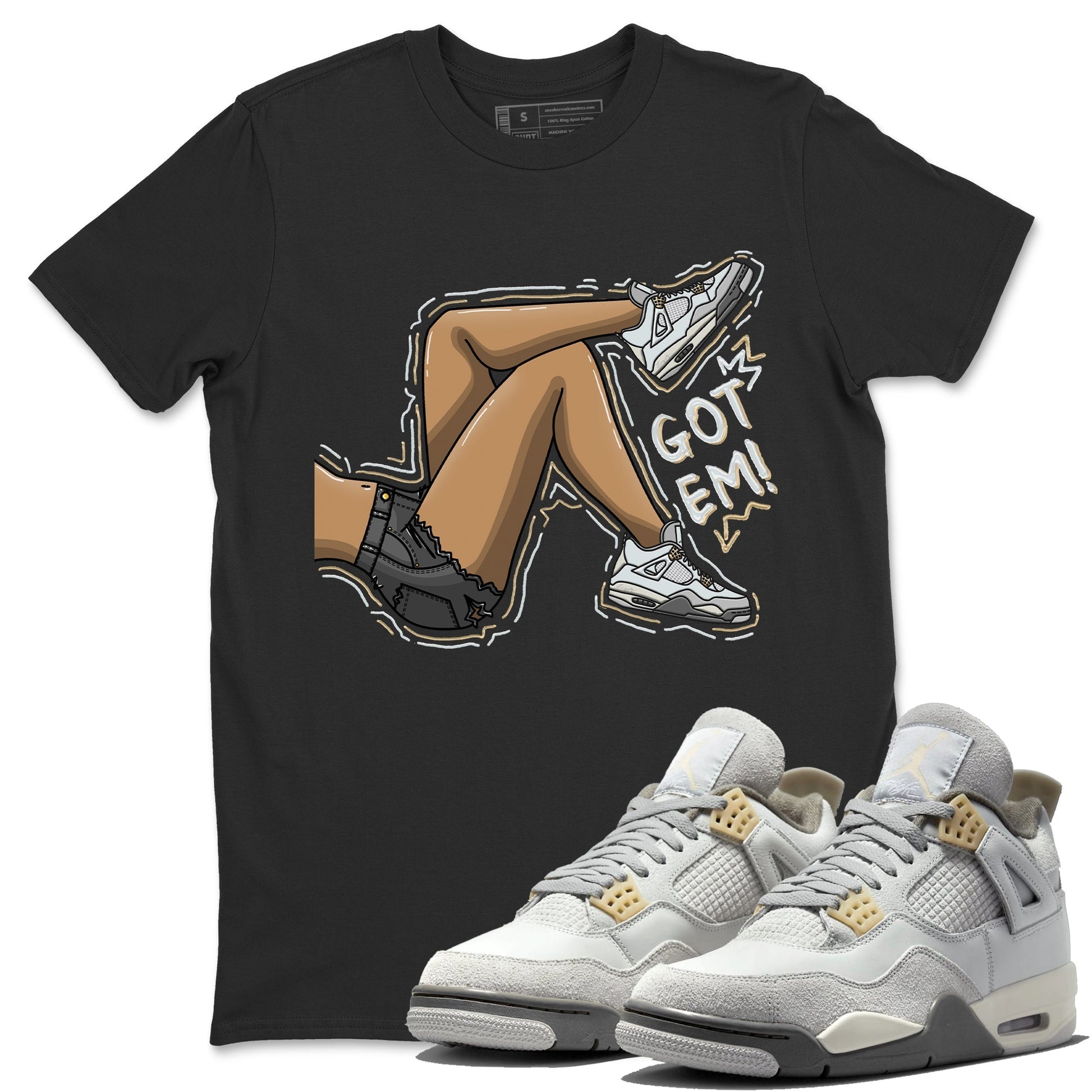 Jordan 4 Craft Sneaker Match Tees Got Em Legs Sneaker Tees Jordan 4 Craft Sneaker Release Tees Unisex Shirts