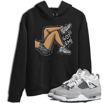 AJ4 Frozen Moments shirt to match jordans Got Em Legs sneaker tees Crew Neck AJ4 Frozen Moments SNRT Sneaker Release Tees Unisex Casual Shirts Black 1 T-Shirt