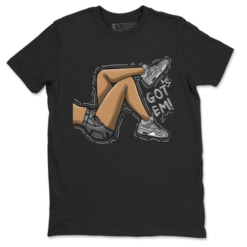 AJ4 Frozen Moments shirt to match jordans Got Em Legs sneaker tees Crew Neck AJ4 Frozen Moments SNRT Sneaker Release Tees Unisex Casual Shirts Black 2 T-Shirt