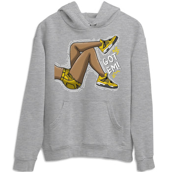 Jordan 4 Lightning Sneaker Match Tees Got Em Legs Sneaker Tees Jordan 4 Lightning Sneaker Release Tees Unisex Shirts