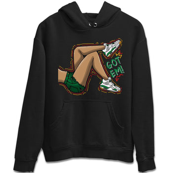 Jordan 4 Pine Green SB Sneaker Match Tees Got Em Legs Sneaker Tees 4s Pine Green Nike SB Sneaker Tees Sneaker Release Shirts Unisex Shirts Black 2