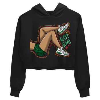 Air Jordan 4 Pine Green Sneaker Match Tees Got Em Legs Sneaker Tees AJ 4s Pine Green Sneaker Release Tees Women's Shirts Black 2