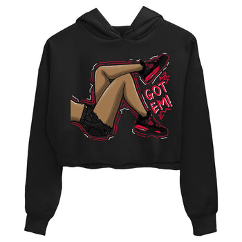 Jordan 4 Red Thunder Sneaker Match Tees Got Em Legs Sneaker Tees Jordan 4 Red Thunder Sneaker Release Tees Women's Shirts