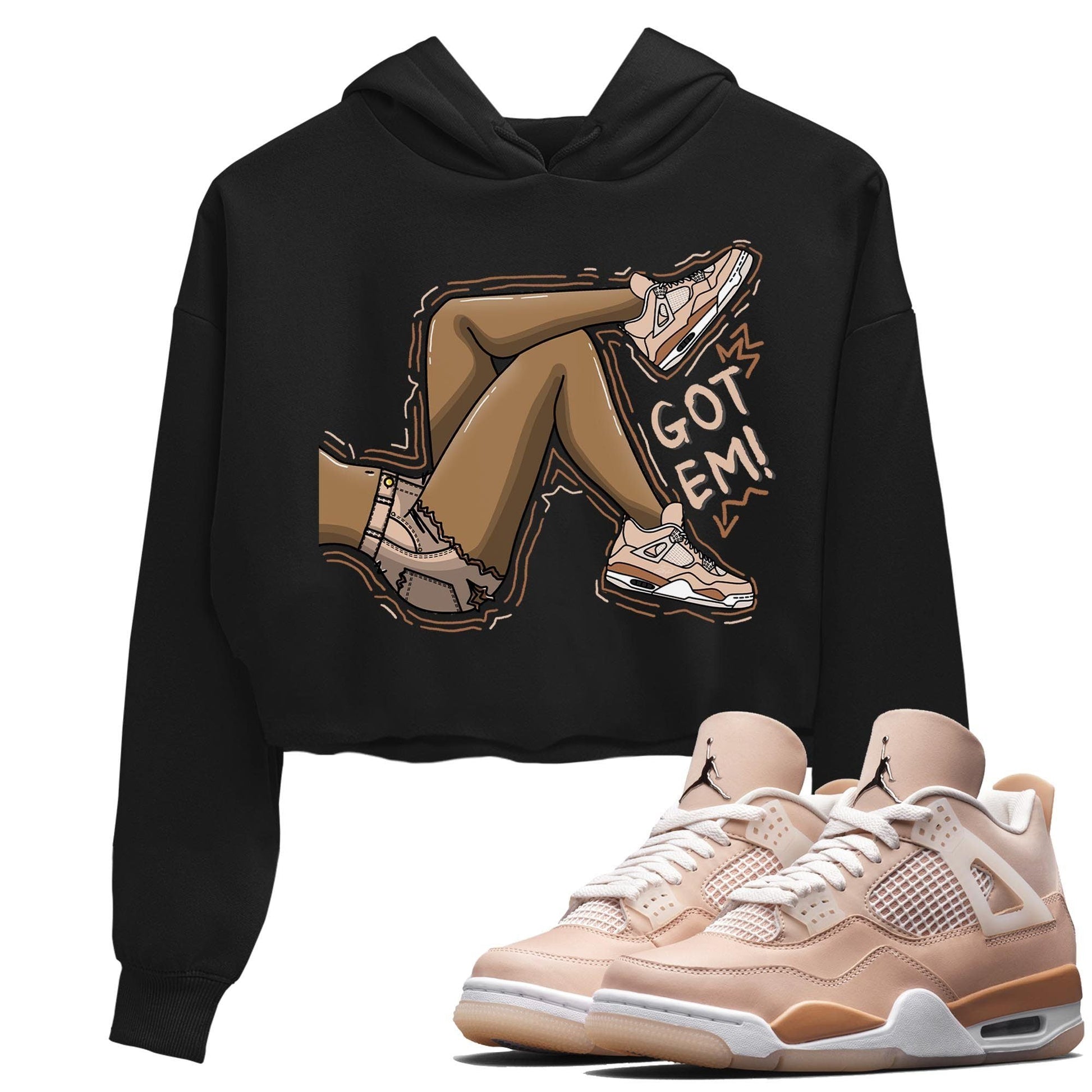 Jordan 4 Shimmer Sneaker Match Tees Got Em Legs Sneaker Tees Jordan 4 Shimmer Sneaker Release Tees Women's Shirts