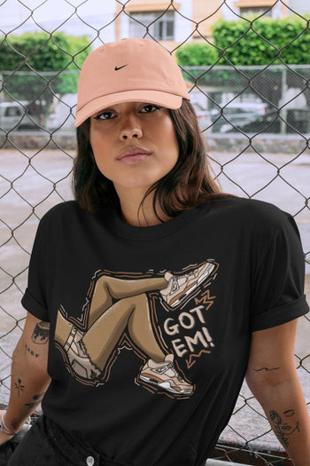 Jordan 4 Shimmer Sneaker Match Tees Got Em Legs Sneaker Tees Jordan 4 Shimmer Sneaker Release Tees Unisex Shirts