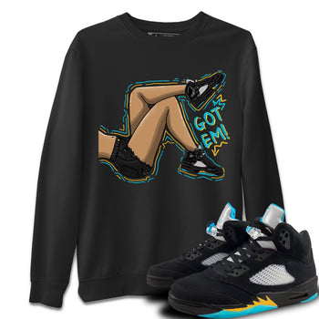 Jordan 5 Aqua Sneaker Match Tees Got Em Legs Sneaker Tees Jordan 5 Aqua Sneaker Release Tees Unisex Shirts