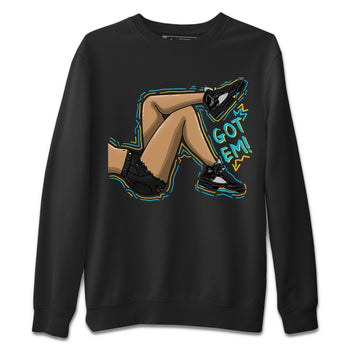 Jordan 5 Aqua Sneaker Match Tees Got Em Legs Sneaker Tees Jordan 5 Aqua Sneaker Release Tees Unisex Shirts