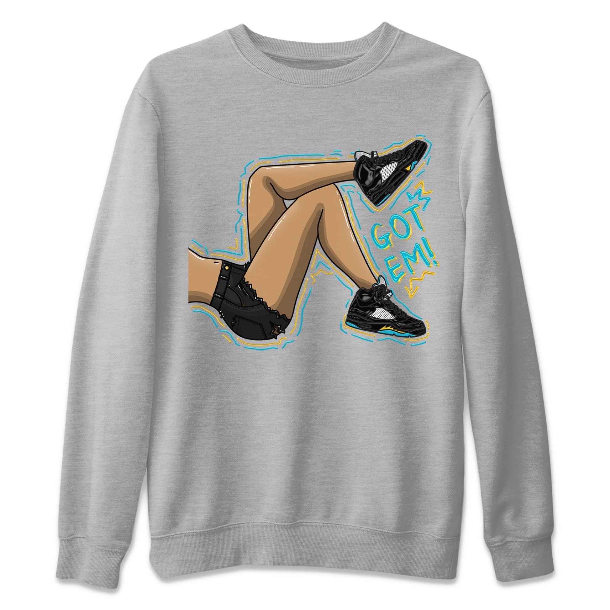 Jordan 5 Aqua Sneaker Match Tees Got Em Legs Sneaker Tees Jordan 5 Aqua Sneaker Release Tees Unisex Shirts
