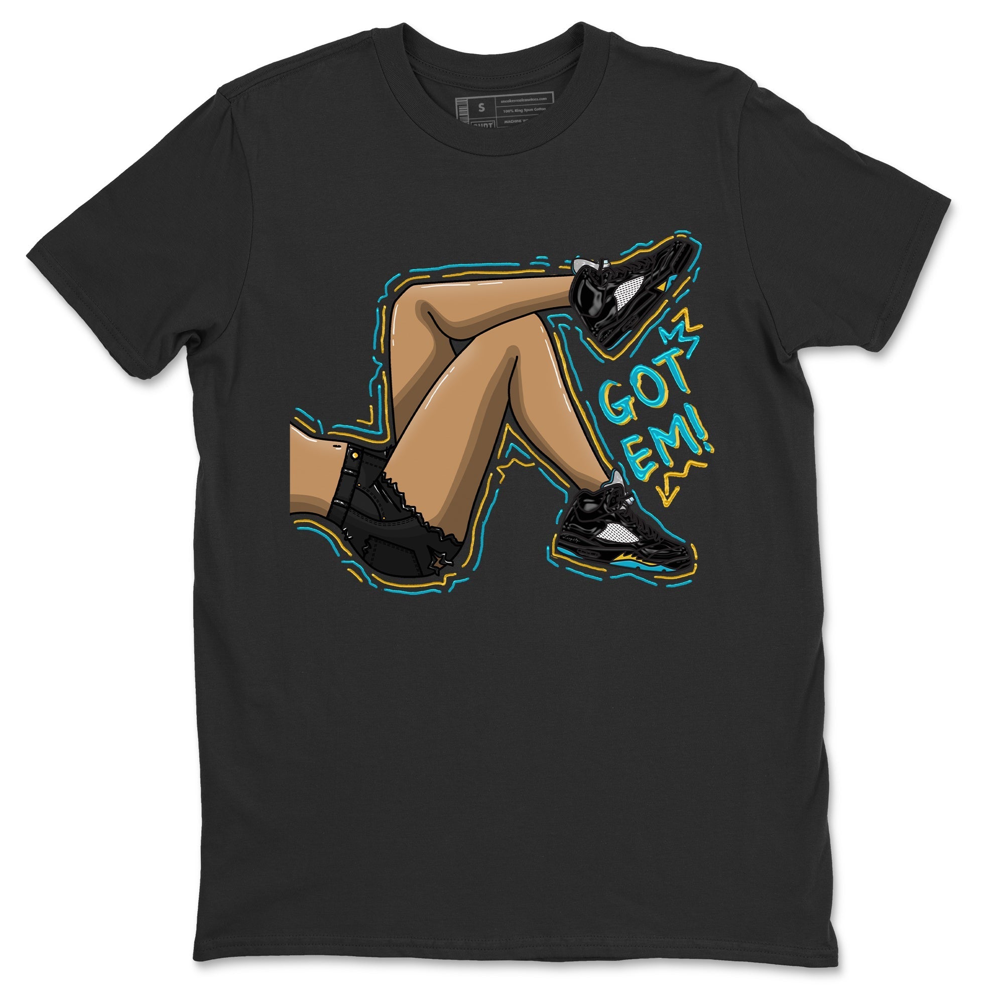 Jordan 5 Aqua Sneaker Match Tees Got Em Legs Sneaker Tees Jordan 5 Aqua Sneaker Release Tees Unisex Shirts