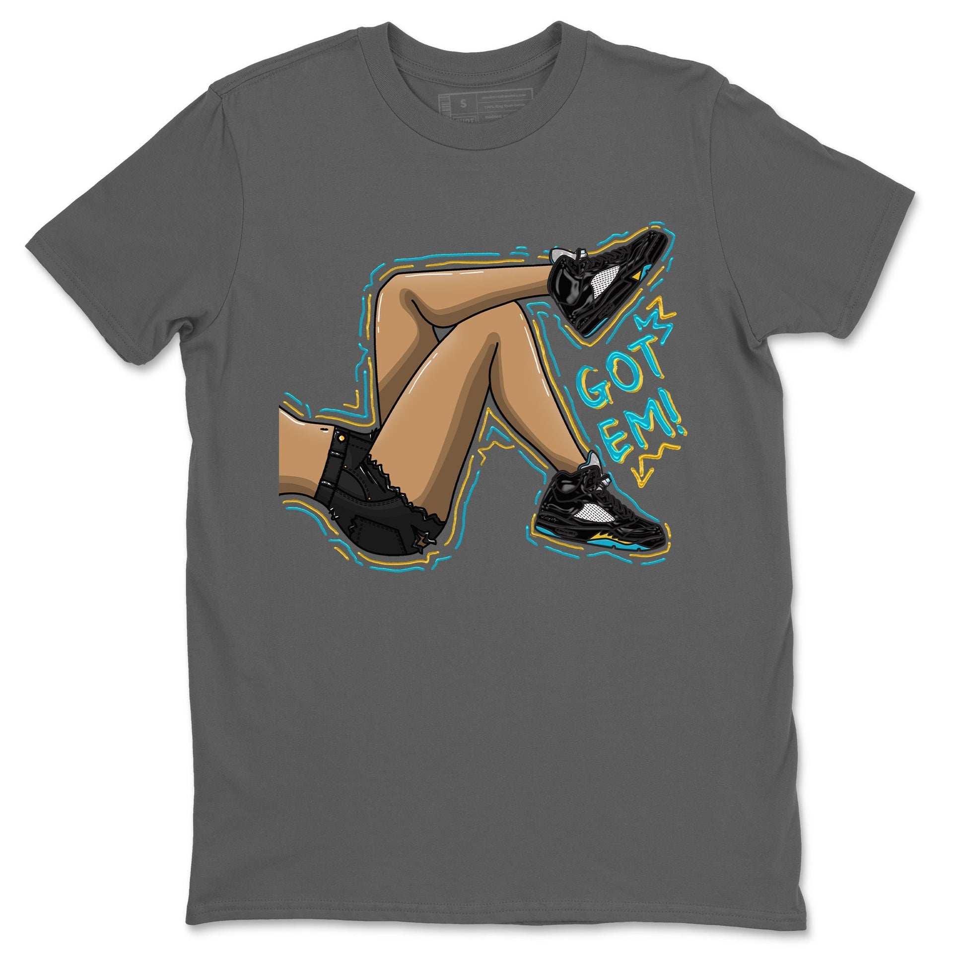 Jordan 5 Aqua Sneaker Match Tees Got Em Legs Sneaker Tees Jordan 5 Aqua Sneaker Release Tees Unisex Shirts